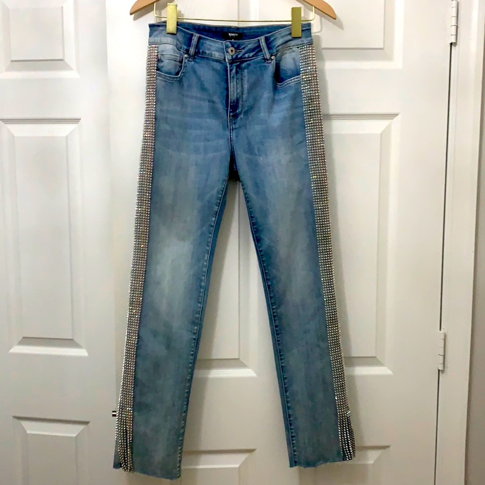 Embellished Racerstripe Jeans